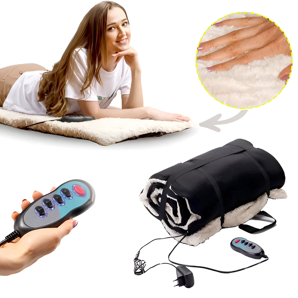 TotalRelax™ Full Body Massage Mat – Home Spa Vibration & Heat Therapy