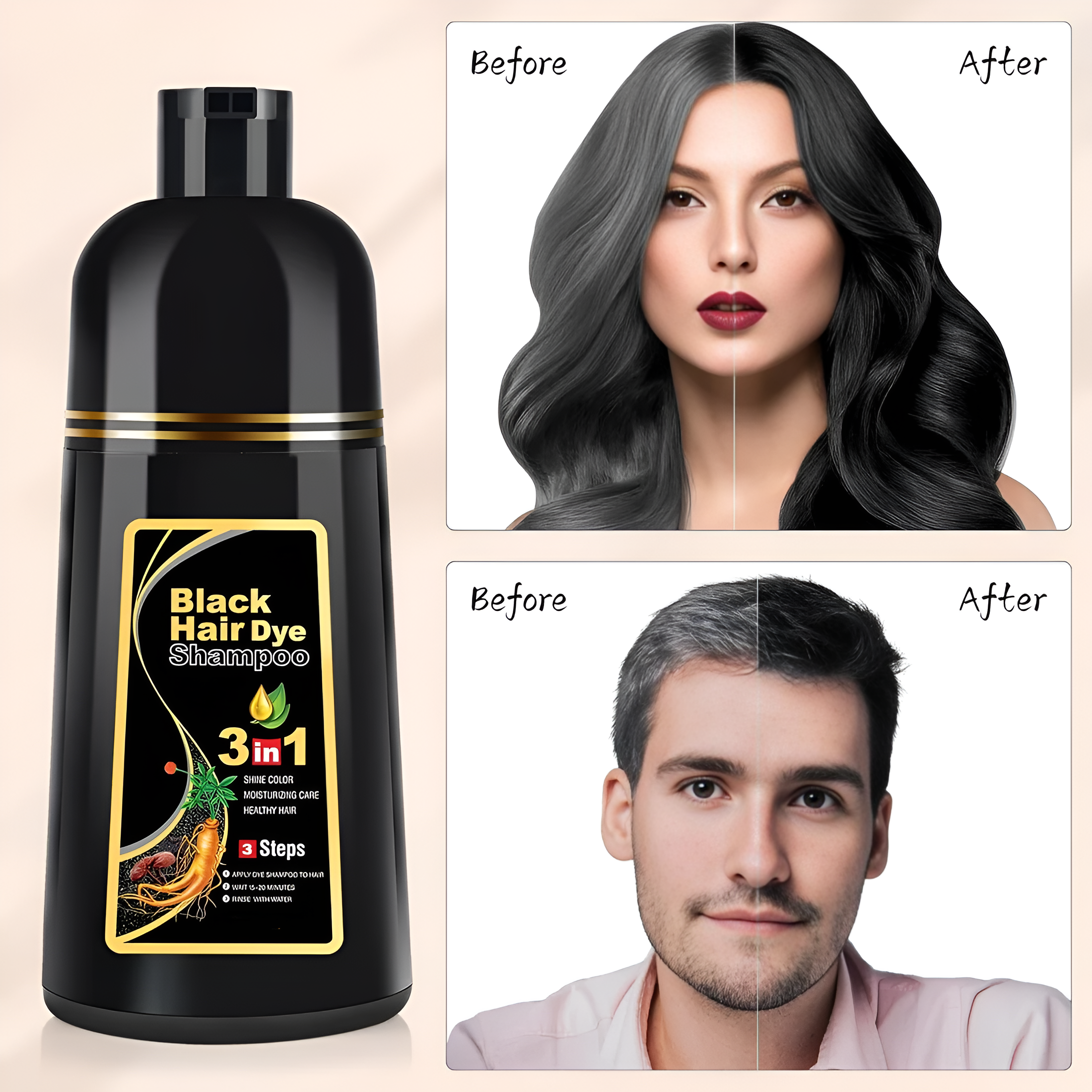 ColorGlow™ Instant Hair Dye Shampoo