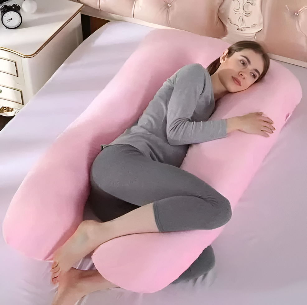 ComfortNest™ Maternity Pillow – Full Body Pregnancy Support